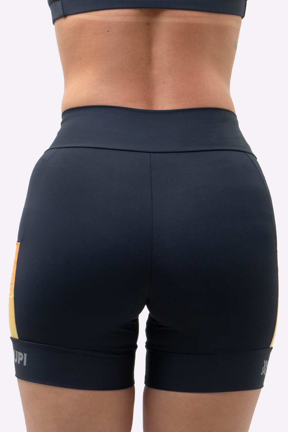 Bermuda Compressão Feminina HUPI Run Curta Colors Laranja Bermuda Compressão Feminina HUPI Run Curta Colors Laranja