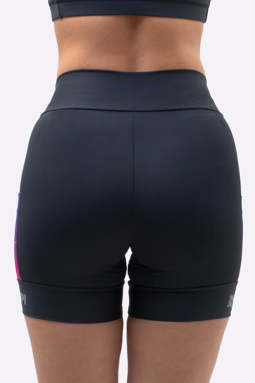 Bermuda Compressão Feminina HUPI Run Curta Colors Roxo