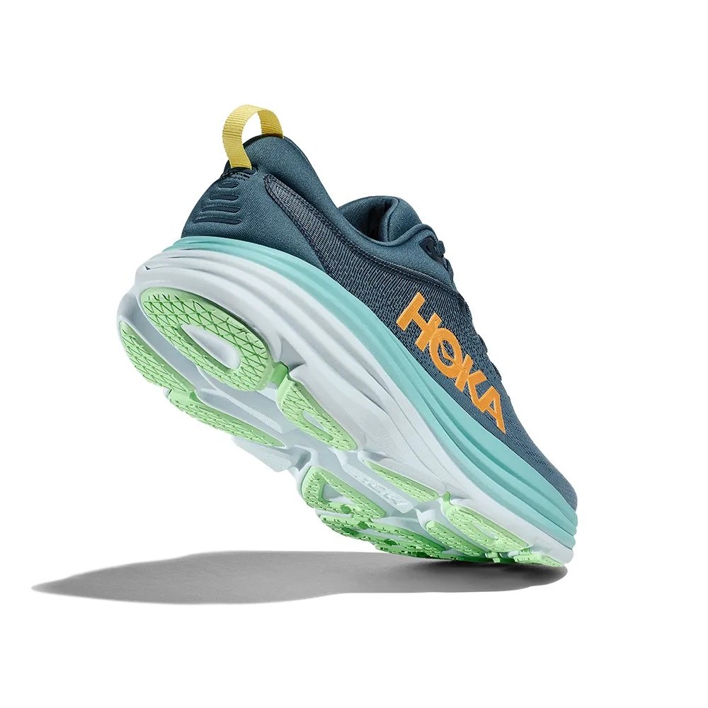 Tênis Hoka Bondi 8 Azul/Verde Masculino Tênis Hoka Bondi 8 Azul/Verde Masculino