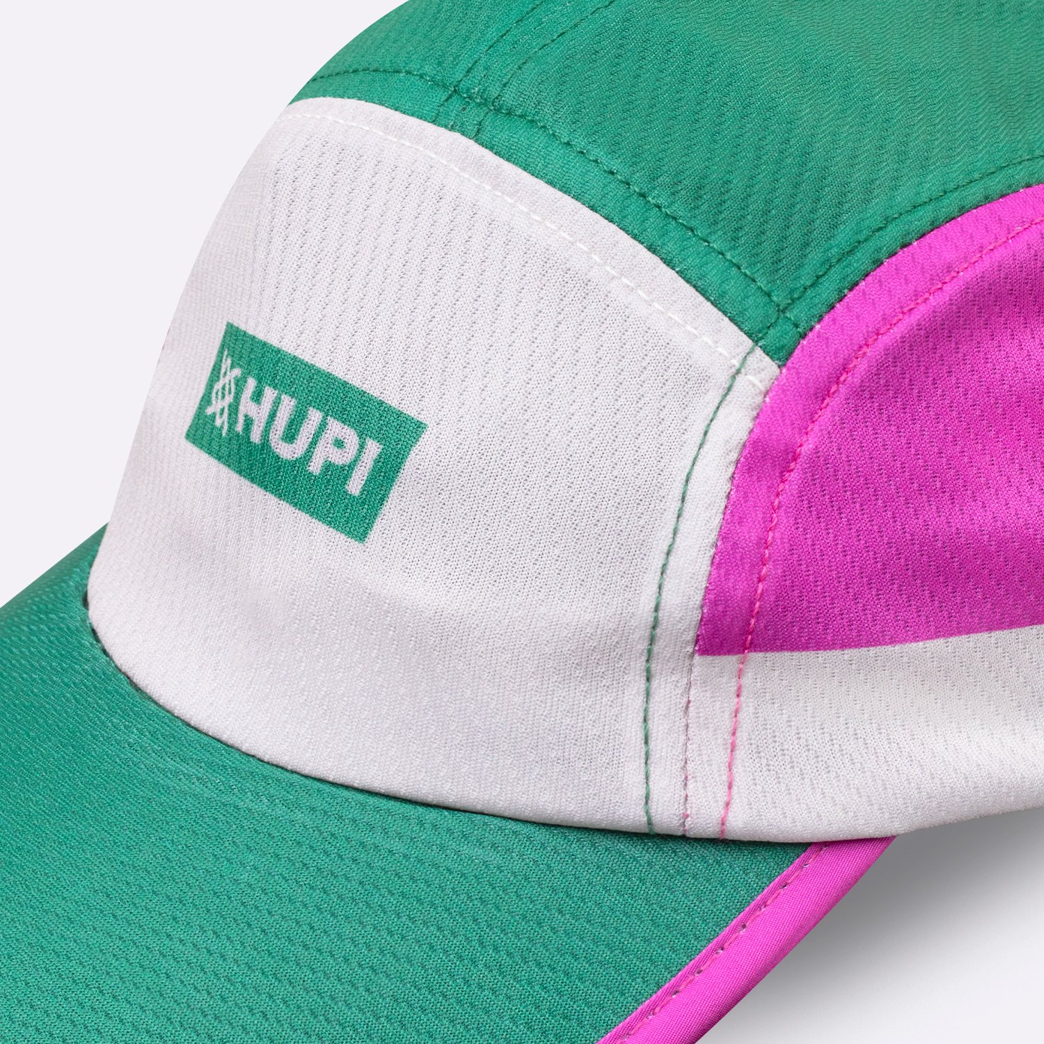 Boné para Corrida HUPI Run Verde/Rosa Boné para Corrida HUPI Run Verde/Rosa