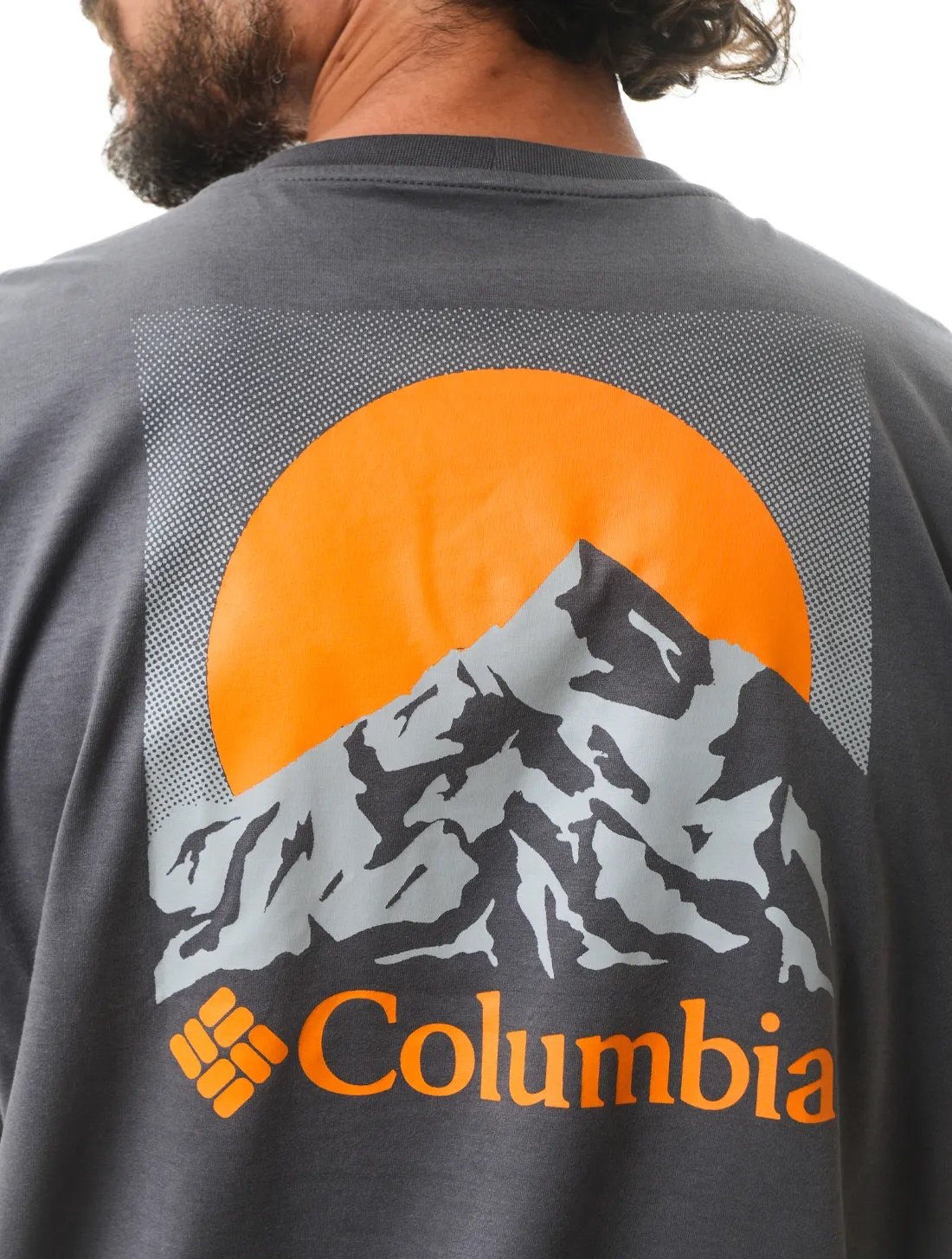 Camiseta Columbia Moonscape Cinza Masculina Camiseta Columbia Moonscape Cinza Masculina