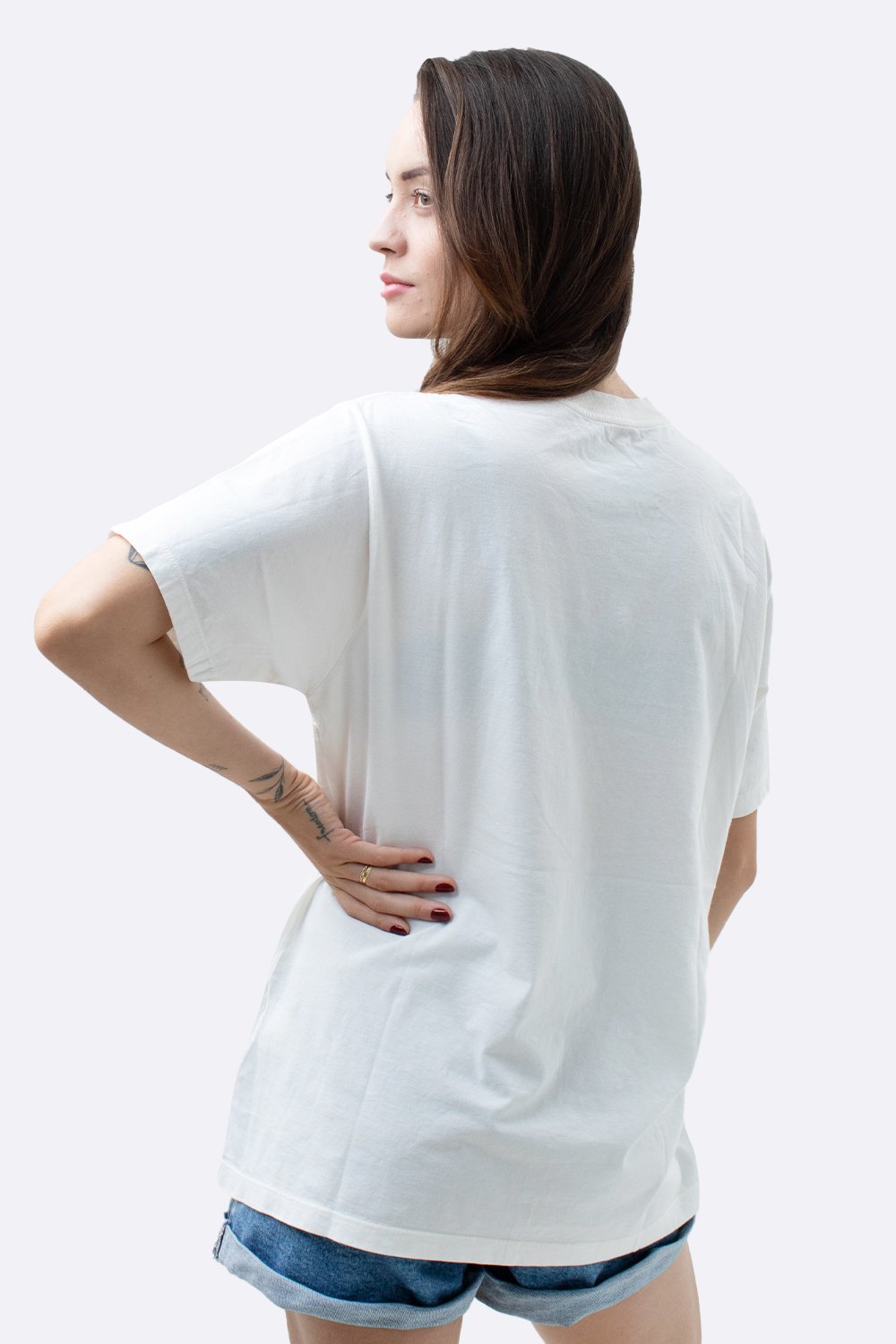 Camiseta HUPI Casual Off White Running Camiseta HUPI Casual Off White Running