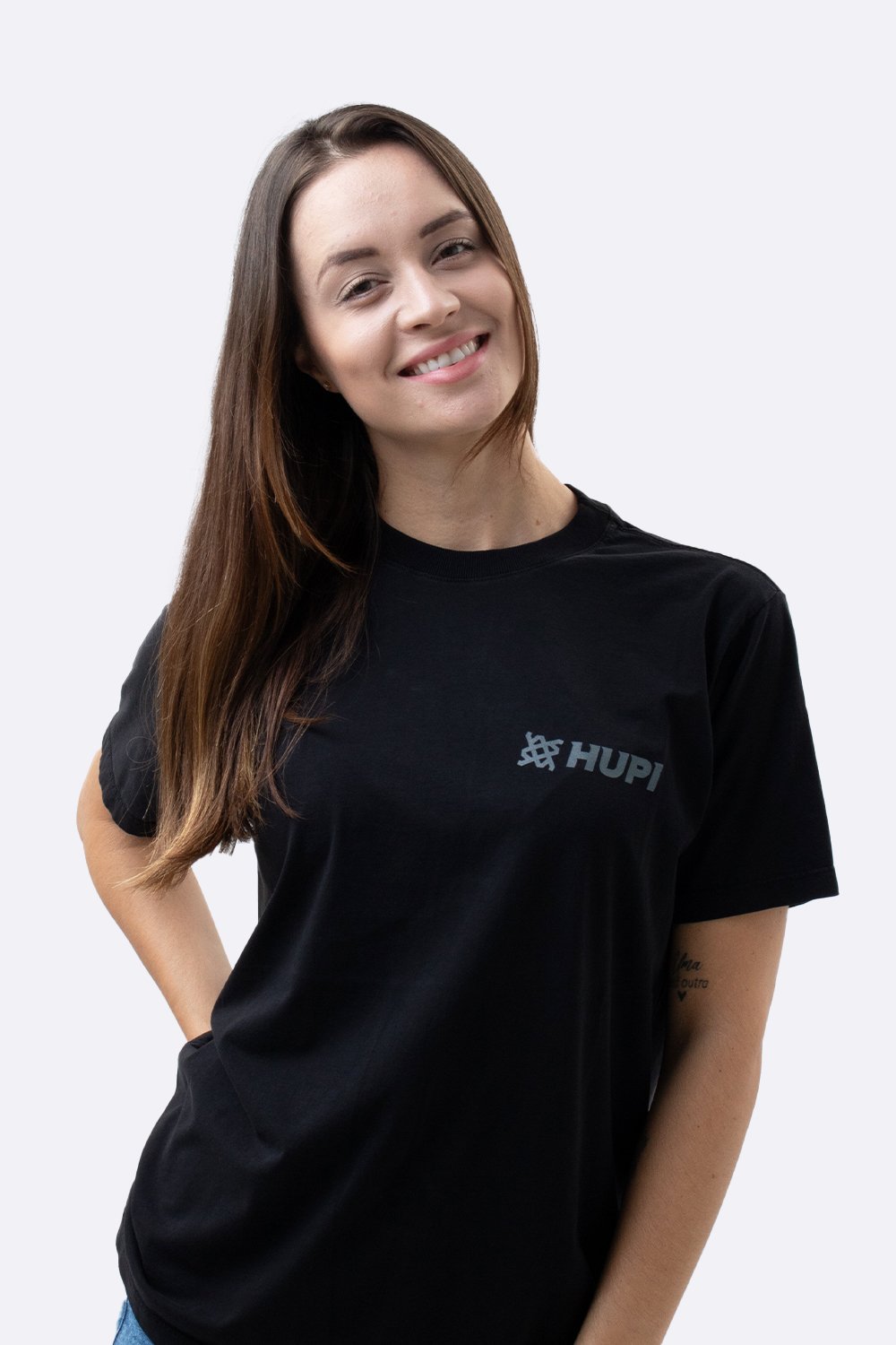 Camiseta HUPI Casual Preta Institucional Camiseta HUPI Casual Preta Institucional