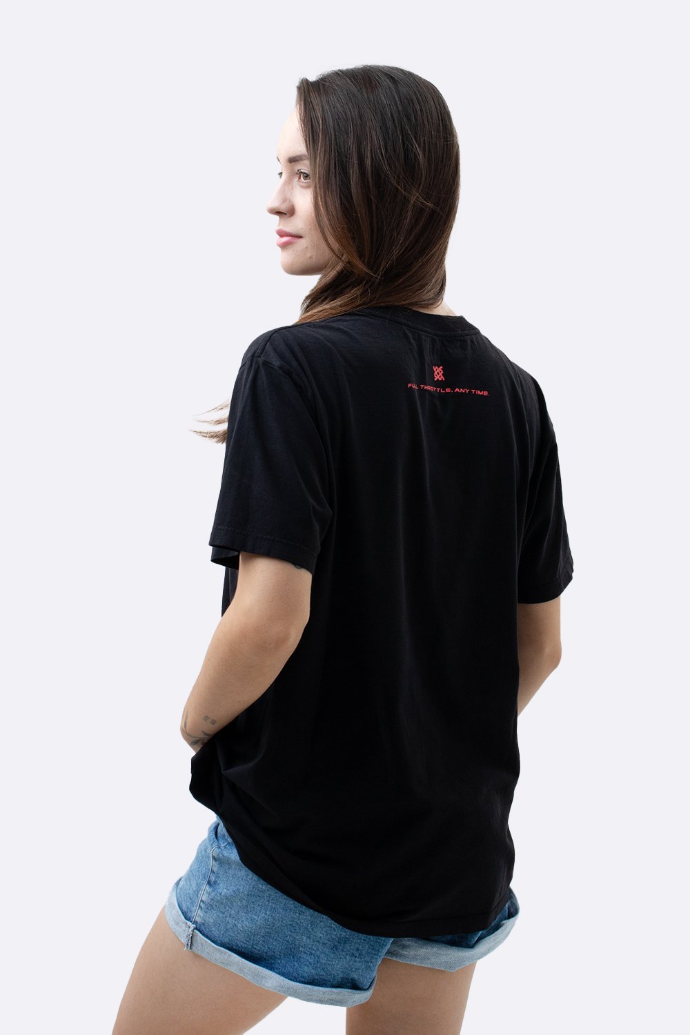 Camiseta HUPI Casual Preta Racing Camiseta HUPI Casual Preta Racing