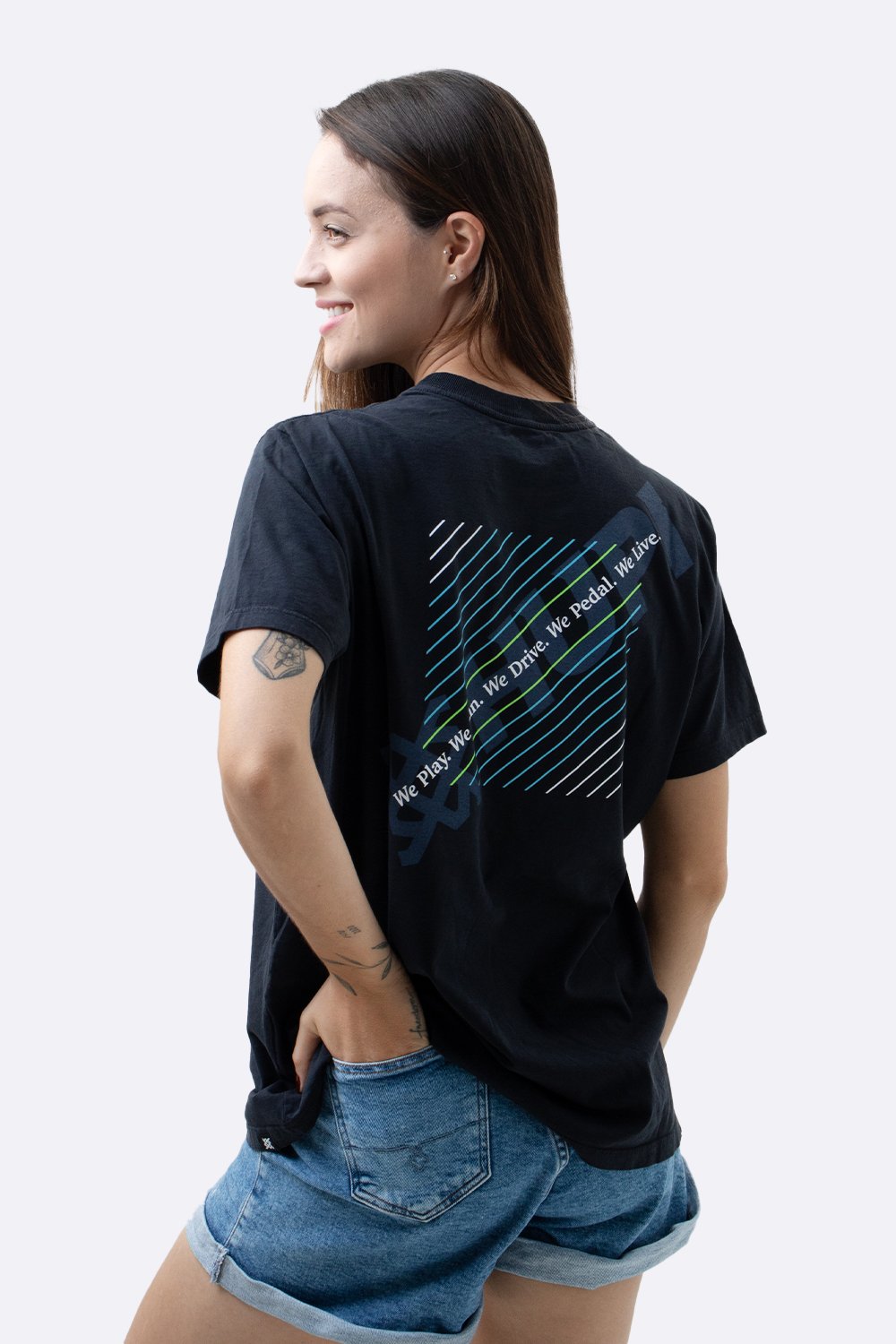 Camiseta HUPI Casual Preto Fosco We Are Hupi Camiseta HUPI Casual Preto Fosco We Are Hupi