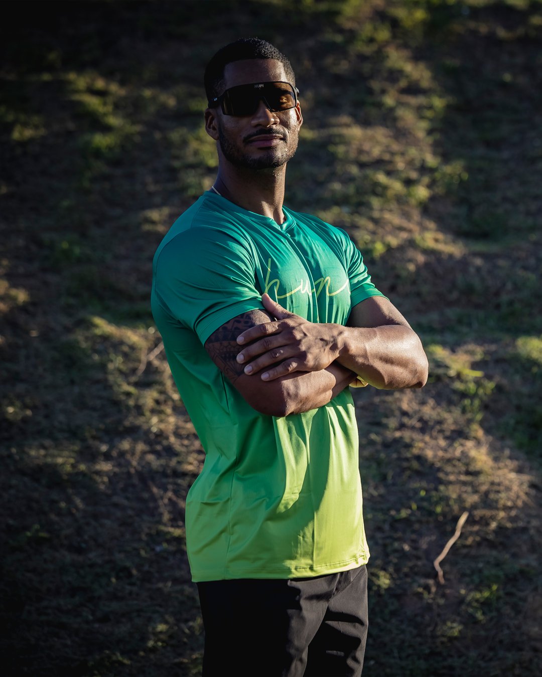Camiseta HUPI Dry Colors Verde Camiseta HUPI Dry Colors Verde