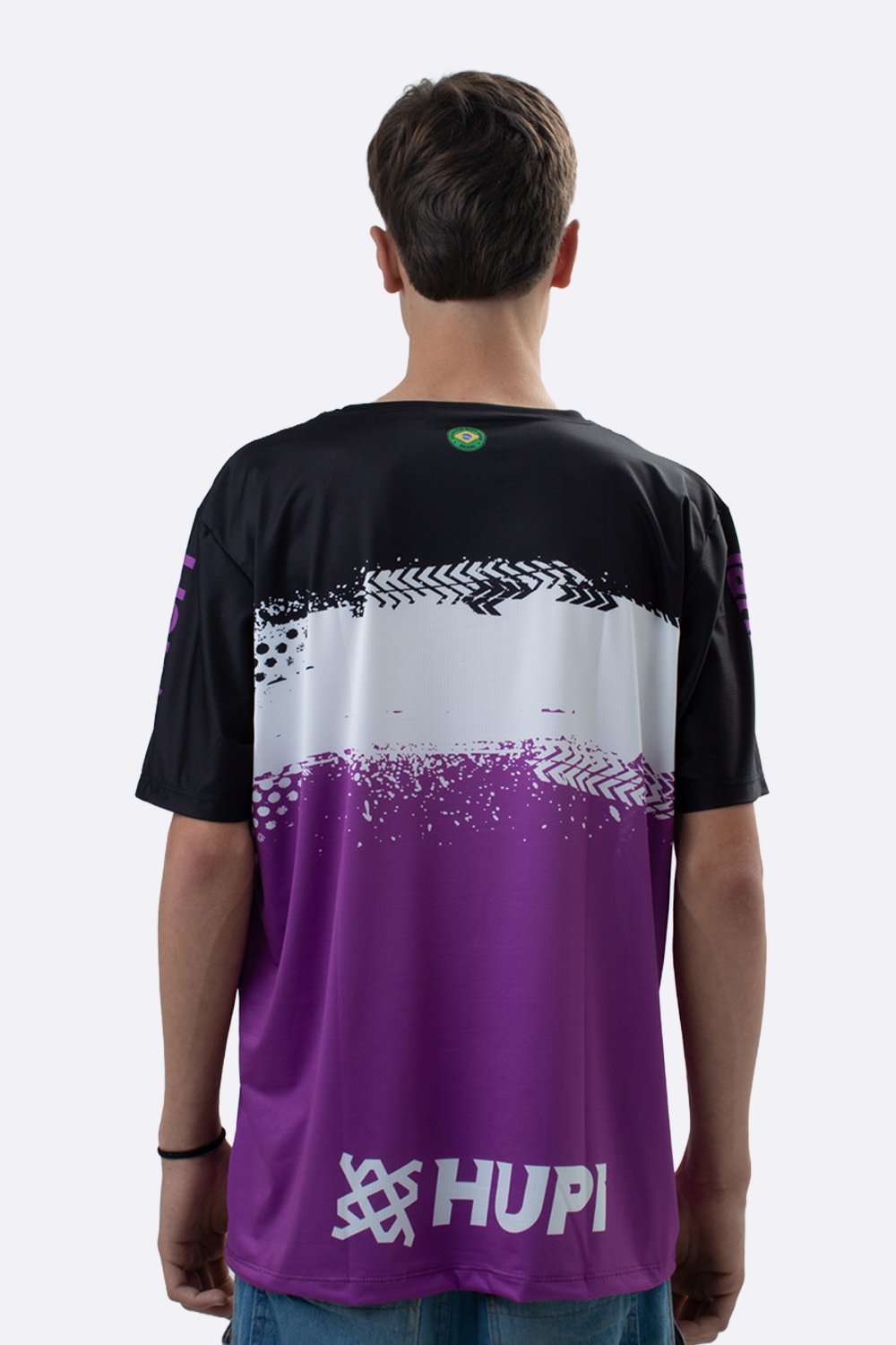 Camiseta Masculina HUPI Bike Naja Preto/Branco Camiseta Masculina HUPI Bike Naja Preto/Branco