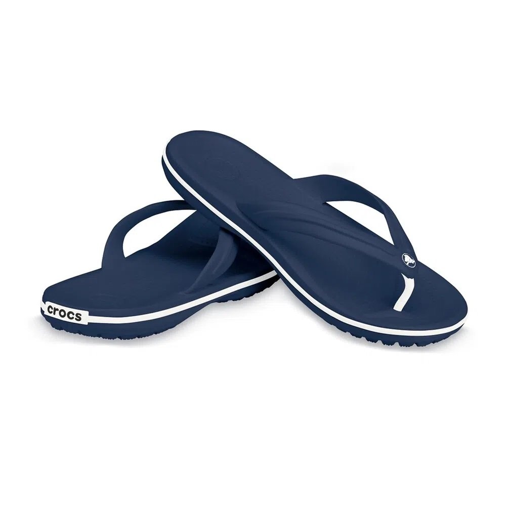 Chinelo Crocs Crocband Flip Navy Azul Unissex Chinelo Crocs Crocband Flip Navy Azul Unissex