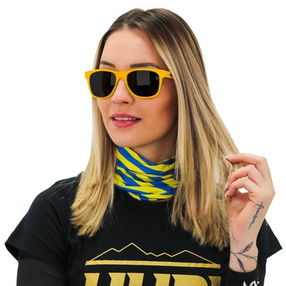 Bandana Hupi - Azul/amarelo