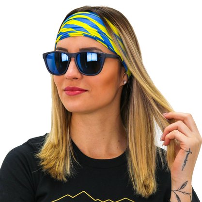 Bandana Hupi - Azul/amarelo