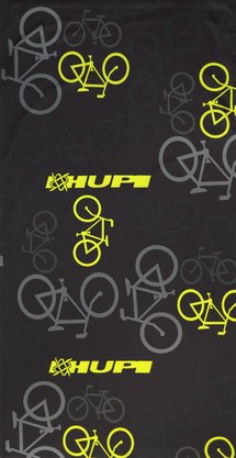 Bandana HUPI - Preto/Cinza/Amarelo Bikes