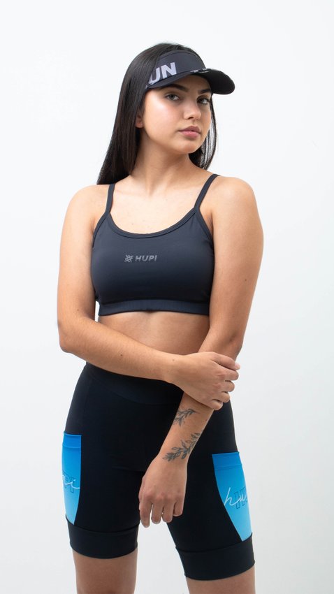 Bermuda Compressão Feminina HUPI Longa Colors Azul