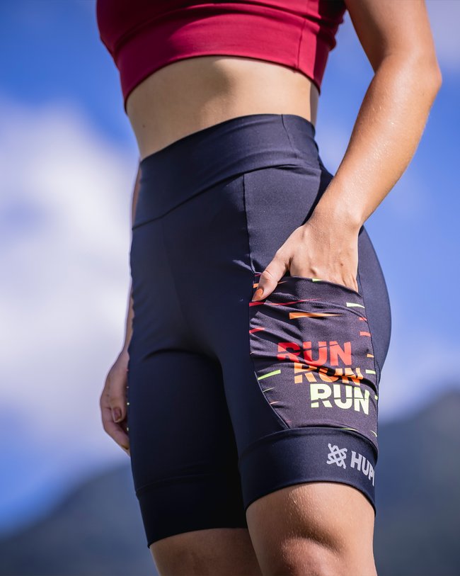 Bermuda Compressão Feminina HUPI Longa Run Run Run