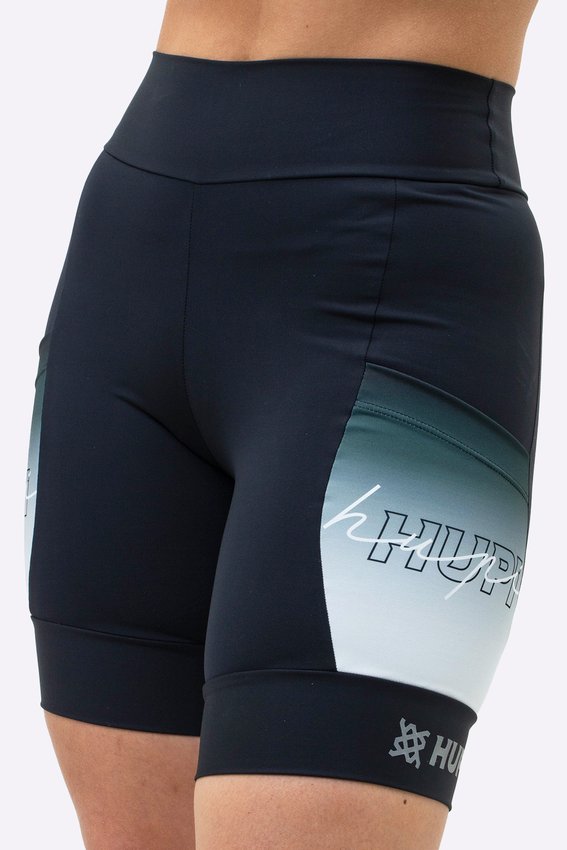 Bermuda Compressão Feminina HUPI Run Longa Colors Cinza