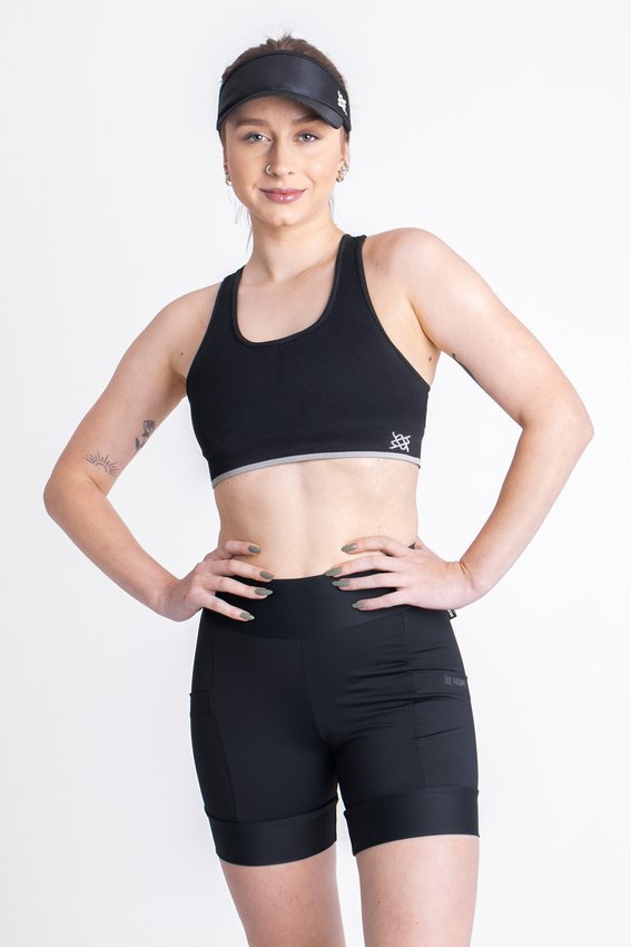 Bermuda de Compressao Feminina Hupi Run Curta