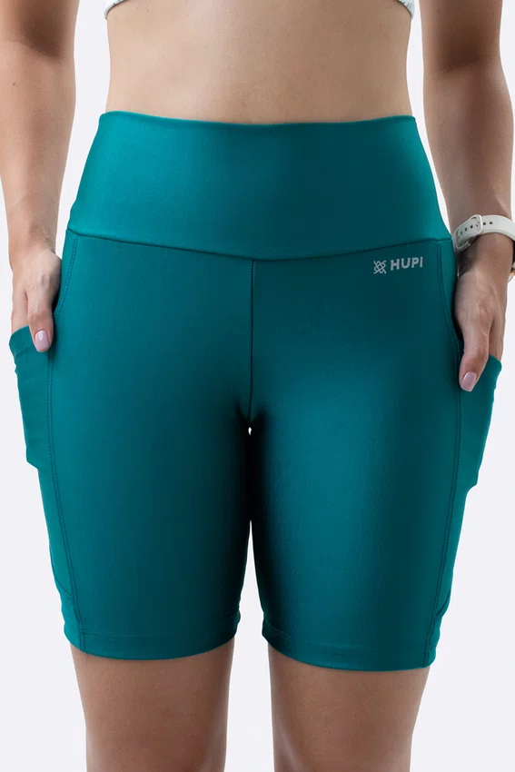 Bermuda Fitness Feminina HUPI Color Verde
