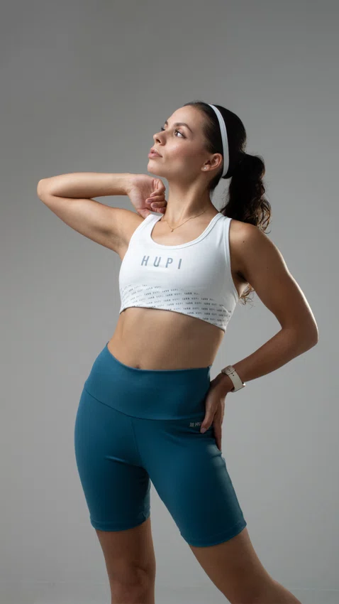 Bermuda Fitness Feminina HUPI Eclipse Azul