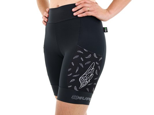 Bermuda para Corrida de Compressão HUPI Run Asas Feminina Longa
