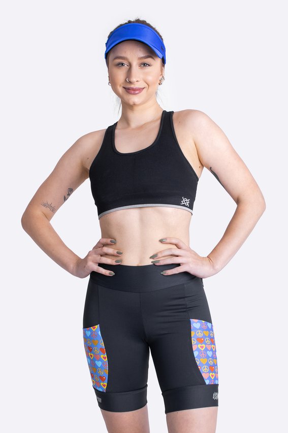 Bermuda para Corrida de Compressão HUPI Run Hippie Feminina Longa
