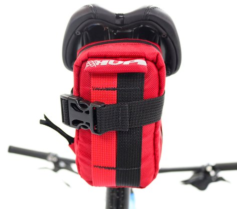 Bolsa de Selim HUPI Top Preto/vermelho
