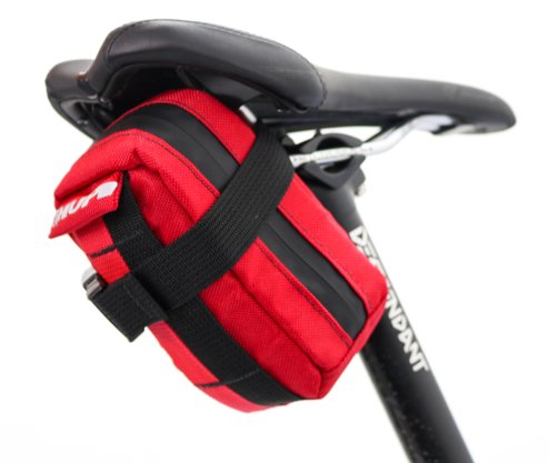 Bolsa de Selim HUPI Top Preto/vermelho