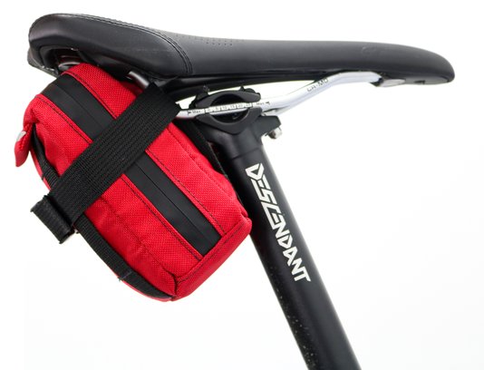 Bolsa de Selim HUPI Top Preto/vermelho