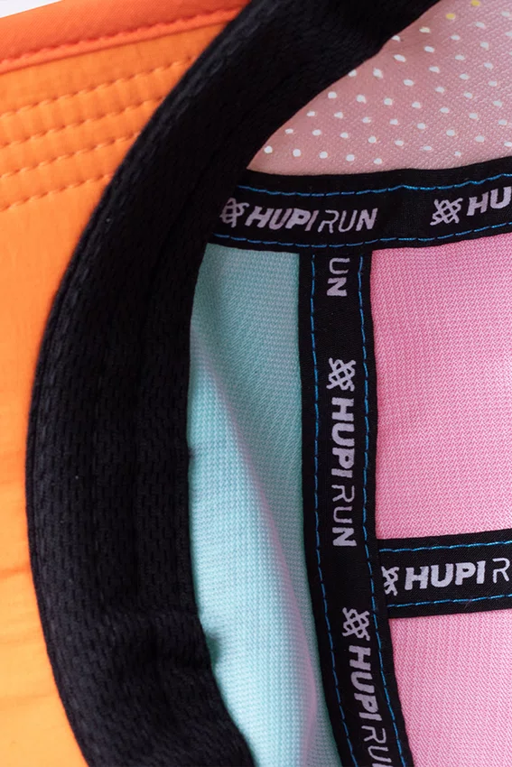 Boné HUPI Run Supreme Air Laranja e Rosa