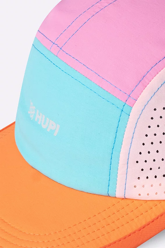 Boné HUPI Run Supreme Air Laranja e Rosa