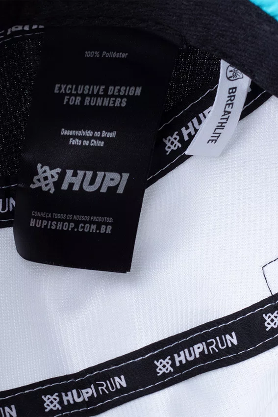 Boné HUPI Run Supreme Branco/Rosa