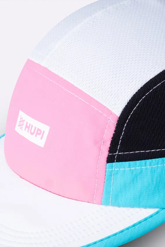 Boné HUPI Run Supreme Branco/Rosa