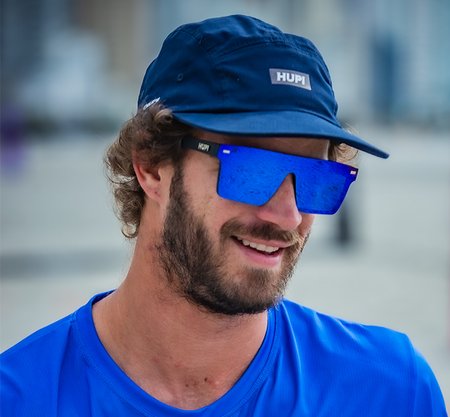Boné HUPI Sunday 5 Panel Azul Marinho