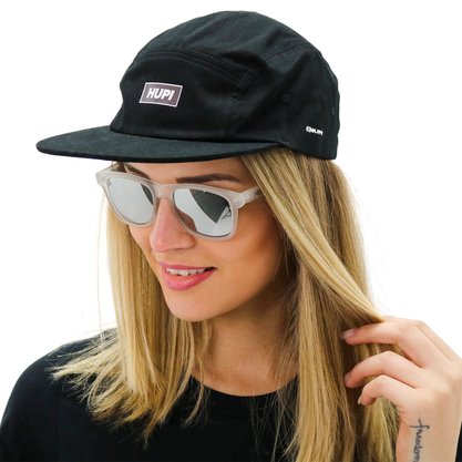 Boné HUPI Sunday 5 Panel Preto