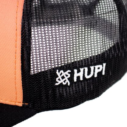 Bone HUPI Trucker Preto/laranja