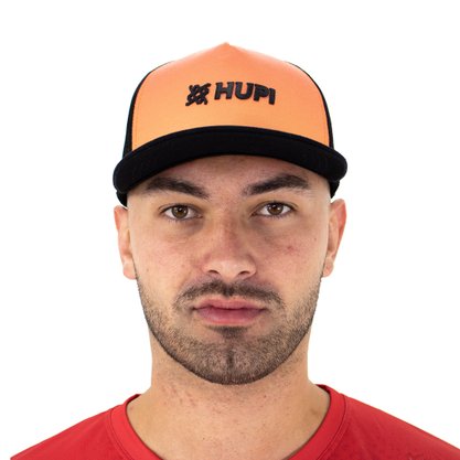 Bone HUPI Trucker Preto/laranja