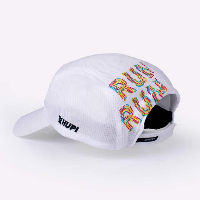 Boné para Corrida HUPI Run Colors Branco