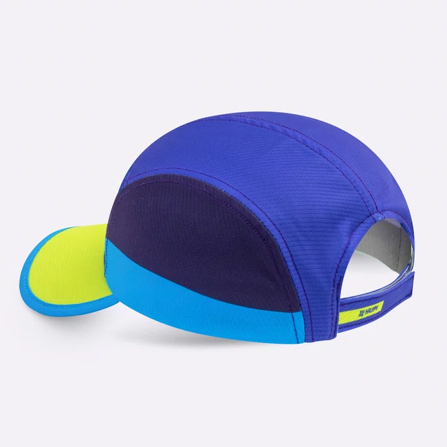 Boné para Corrida HUPI Run Fast Azul e Amarelo