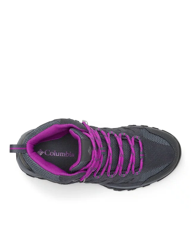 Bota Columbia Feminina Crestwood Mid Waterproof Grafite/Roxo