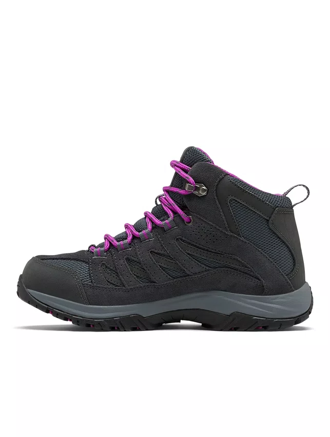 Bota Columbia Feminina Crestwood Mid Waterproof Grafite/Roxo
