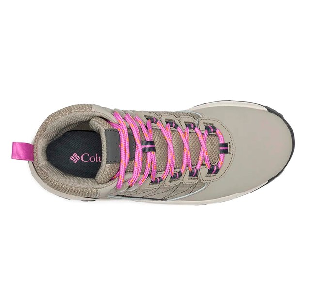 Bota Columbia Feminina Transverse Hike Waterproof Bege e Rosa