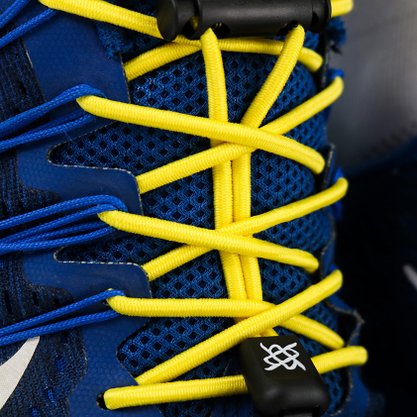 Cadarço Elástico HUPI LACES Amarelo Liso