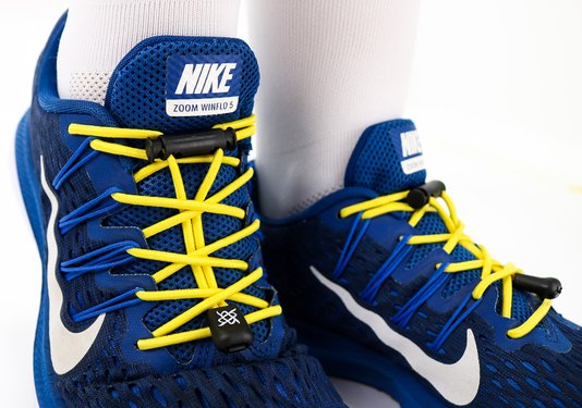 Cadarço Elástico HUPI LACES Amarelo Liso