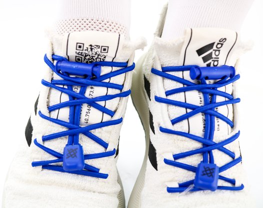 Cadarço Elástico HUPI LACES Azul Liso