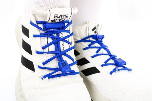 Cadarço Elástico HUPI LACES Azul Liso