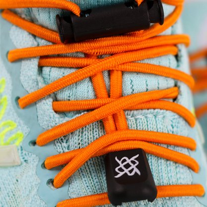 Cadarço Elástico HUPI LACES Laranja Liso