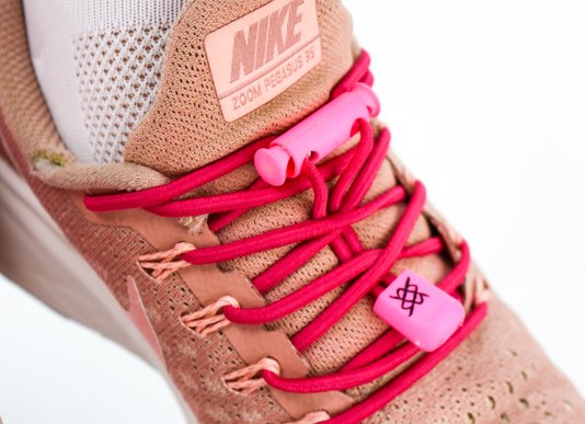 Cadarço Elástico HUPI LACES Rosa Liso