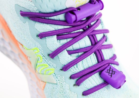 Cadarço Elástico HUPI LACES Roxo Liso