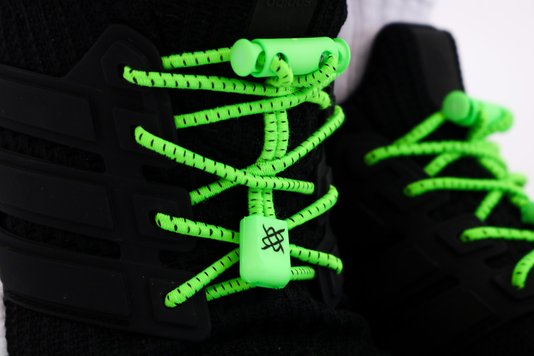 Cadarco Elastico HUPI Laces Verde Neon Risca Preta