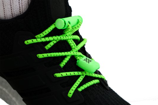 Cadarco Elastico HUPI Laces Verde Neon Risca Preta
