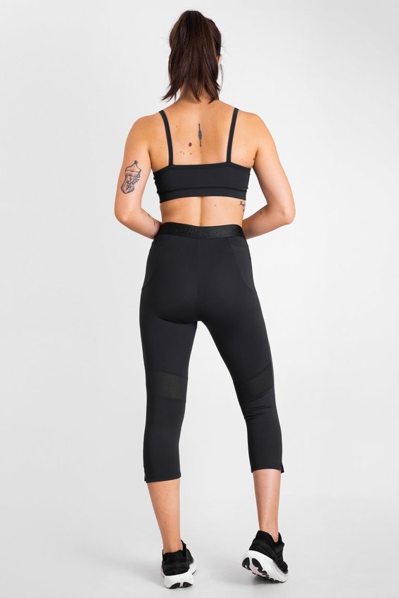 Calça Legging HUPI Bella Curta Feminina Preto