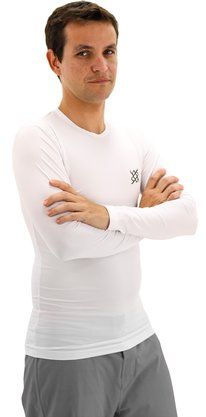 Camisa Segunda Pele HUPI Manga Longa Branco